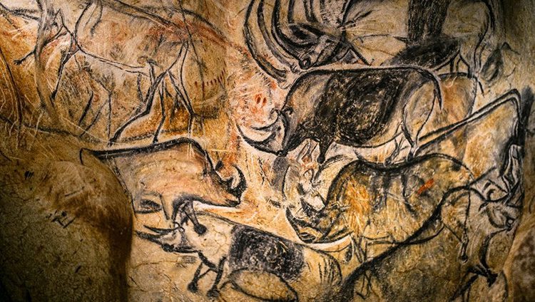 Histoire de la photographie animalière : Peintures de la grotte Chauvet, vieilles de plus de 30 000 ans