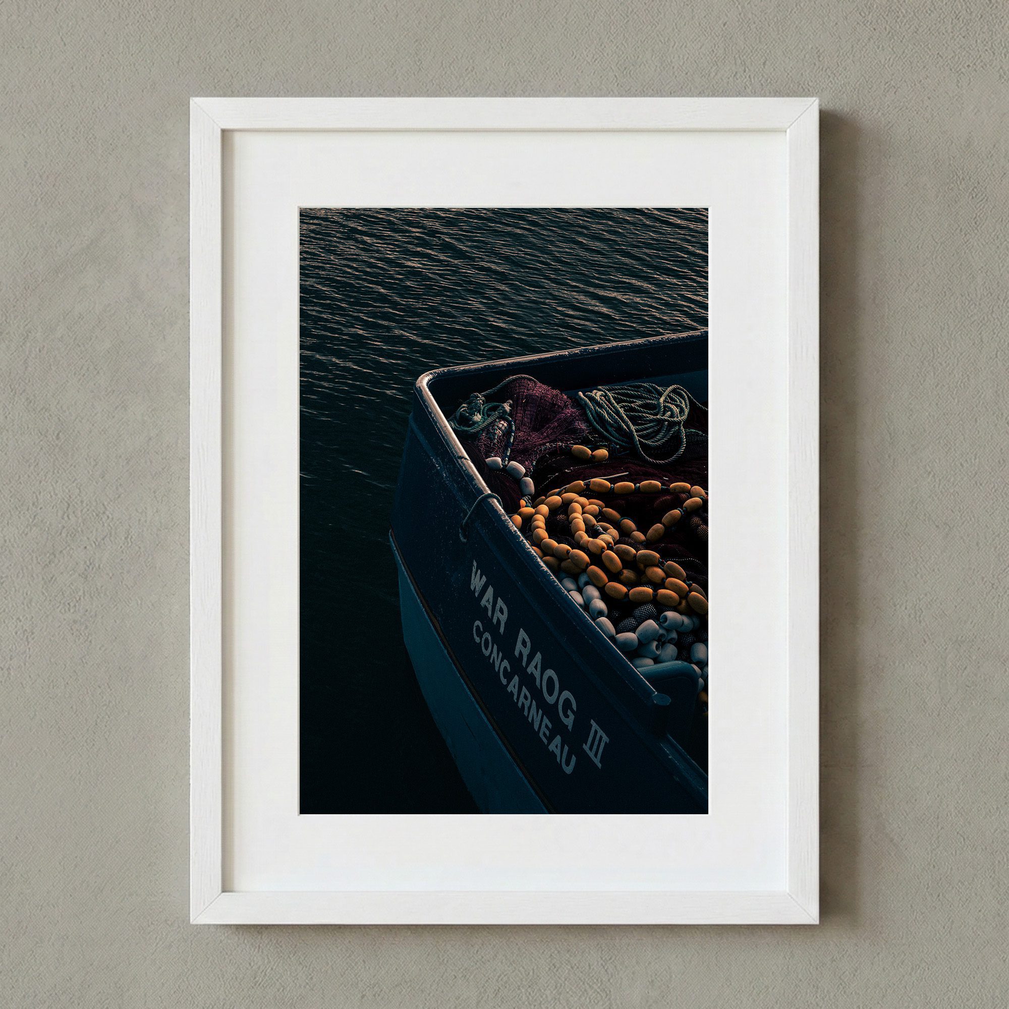 tirage photo d'art Bretagne – scène de pêche à Douarnenez