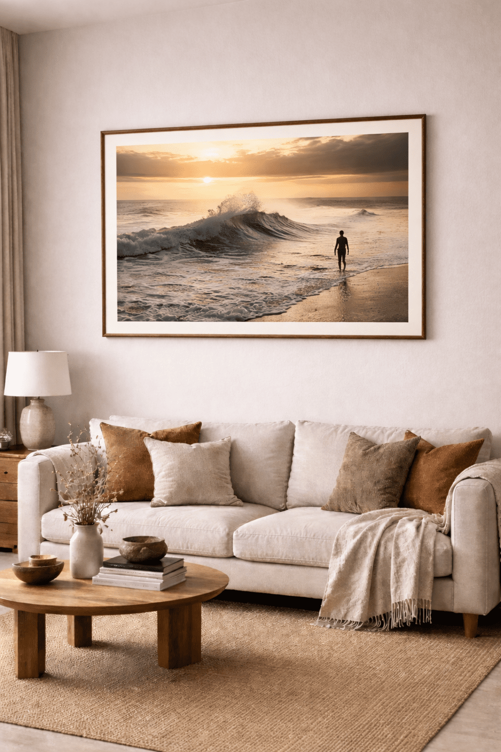 Gallery wall dans un intérieur contemporain — tendances décoration 2026